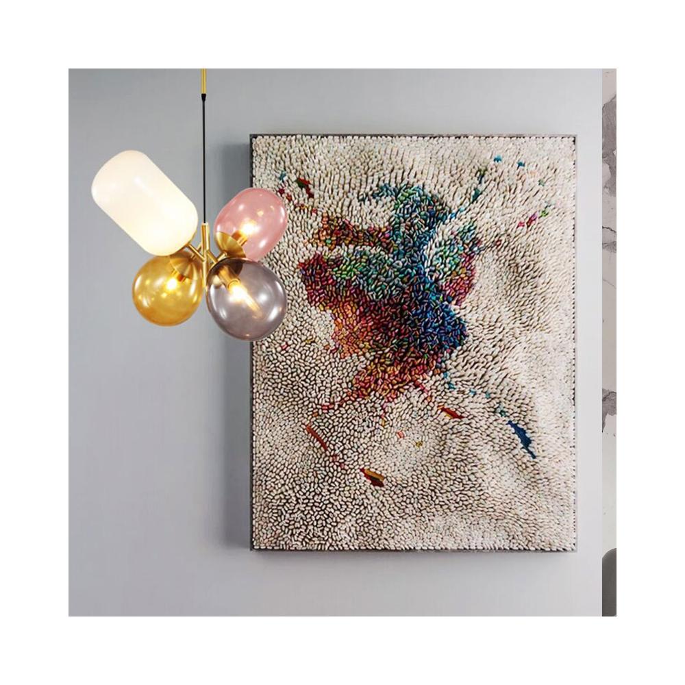 Glaspendellampa för Tak APP436-4C Multicolor