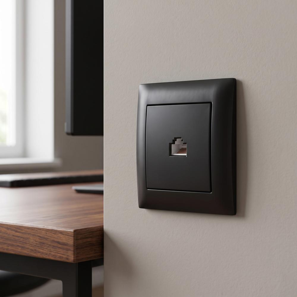 Розетка RJ45 OSTE JNH010-S BLACK