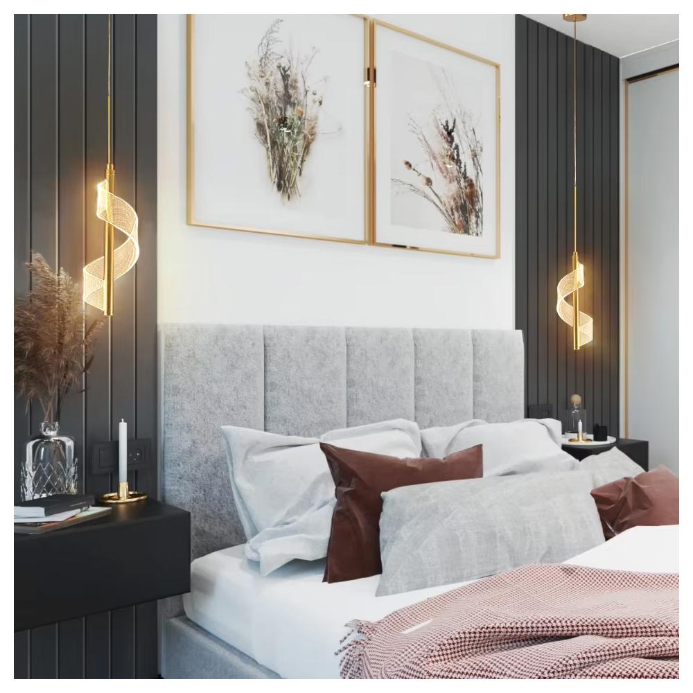 HÄNGANDE LED-TAKLAMPA APP1550-CP GULD
