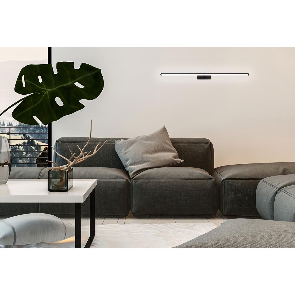 VÄGGLAMPA BADRUM LED ÖVER SPEGEL 12W 50CM APP373-1W SVART