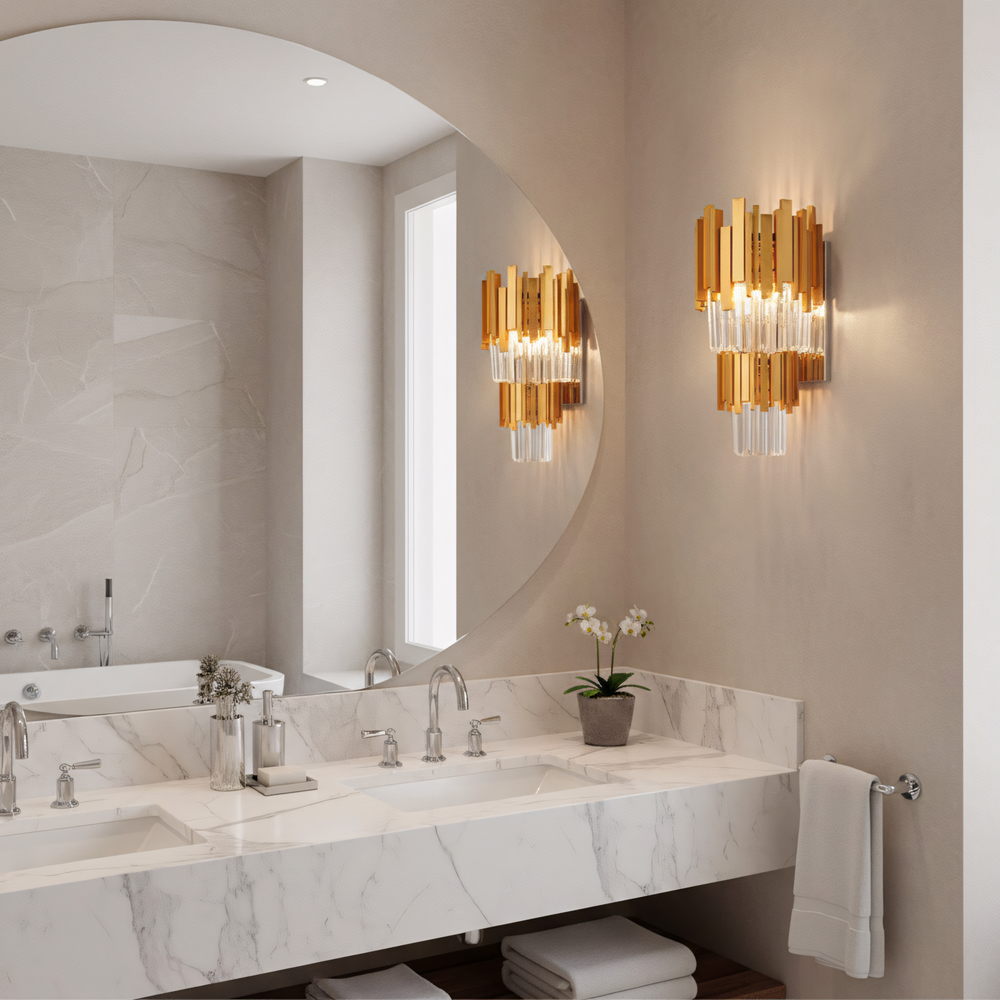 Vägglampa 312356 Guld