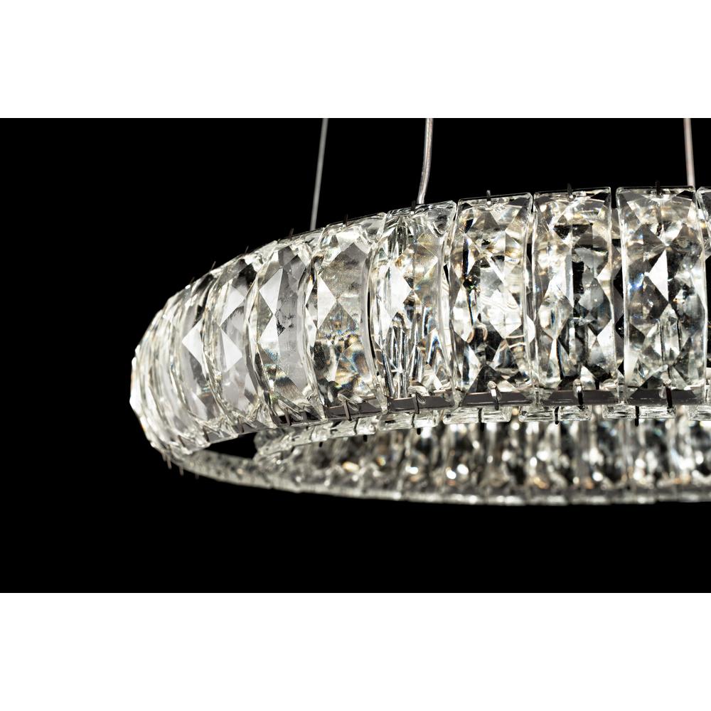 Kristalltaklampa LED APP1040-CP + fjärrkontroll