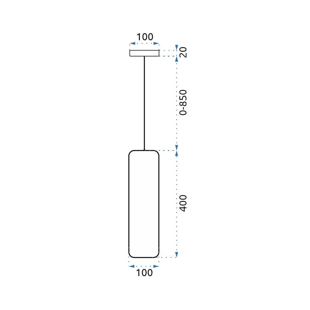 Glaspendellampa i vitt APP665-1CP