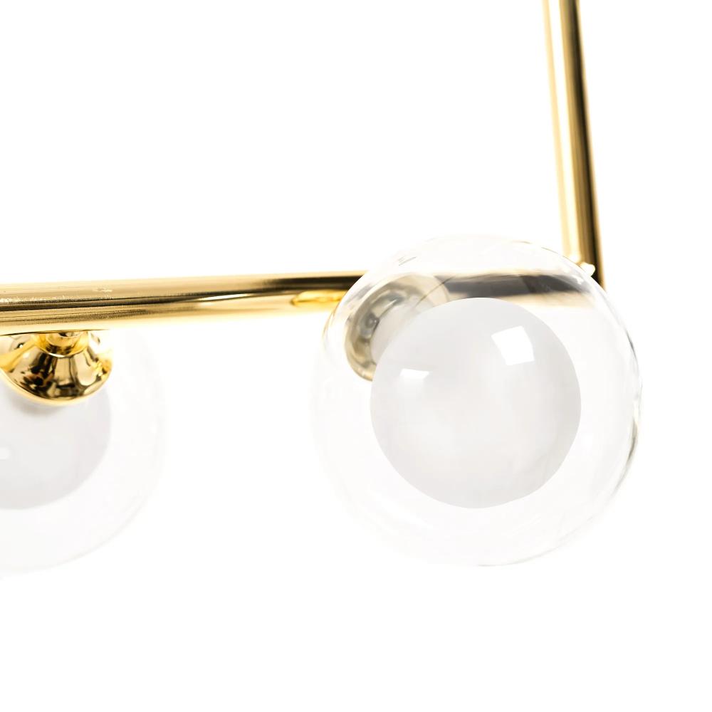 Hänglampa Glasglob APP690-6CP Guld