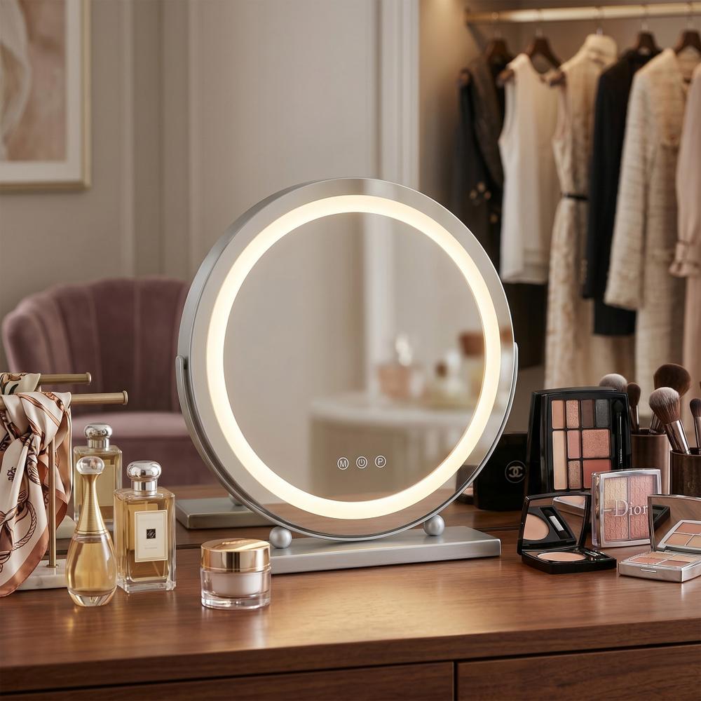 Spegel LED MAKE-UP Krom 40 cm