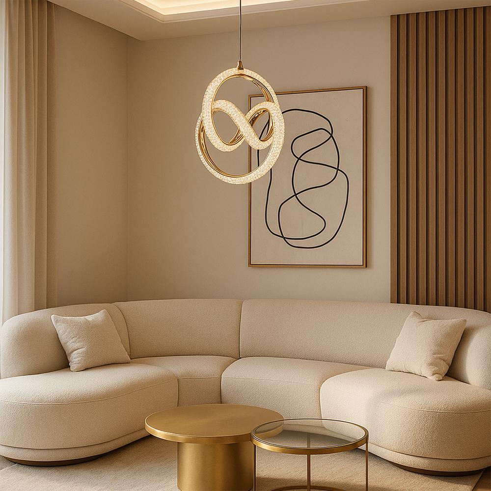 HÄNGLAMPA LED G068-CP Guld