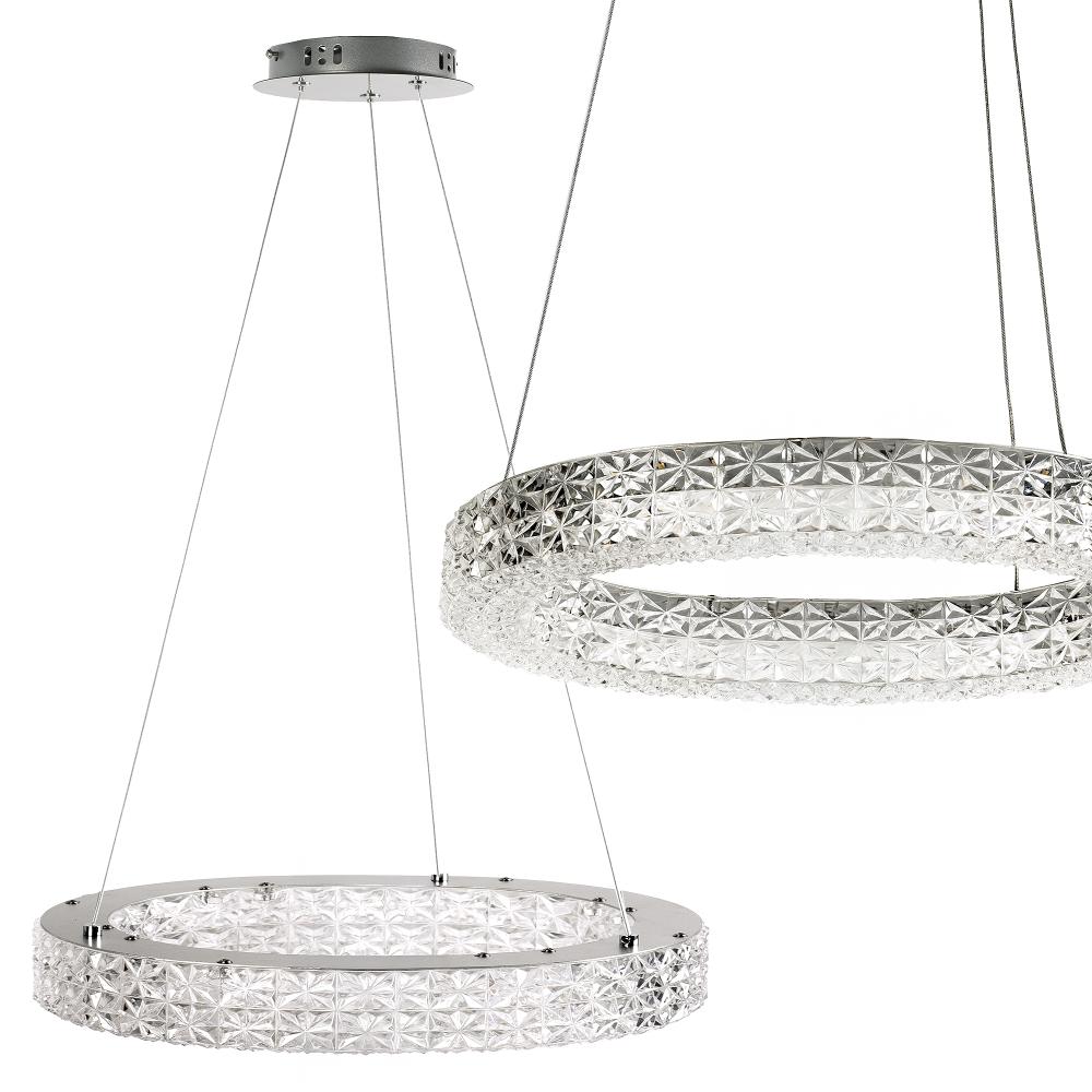HÄNGLANDE LED-LAMPA MS005-CP 50 cm Krom