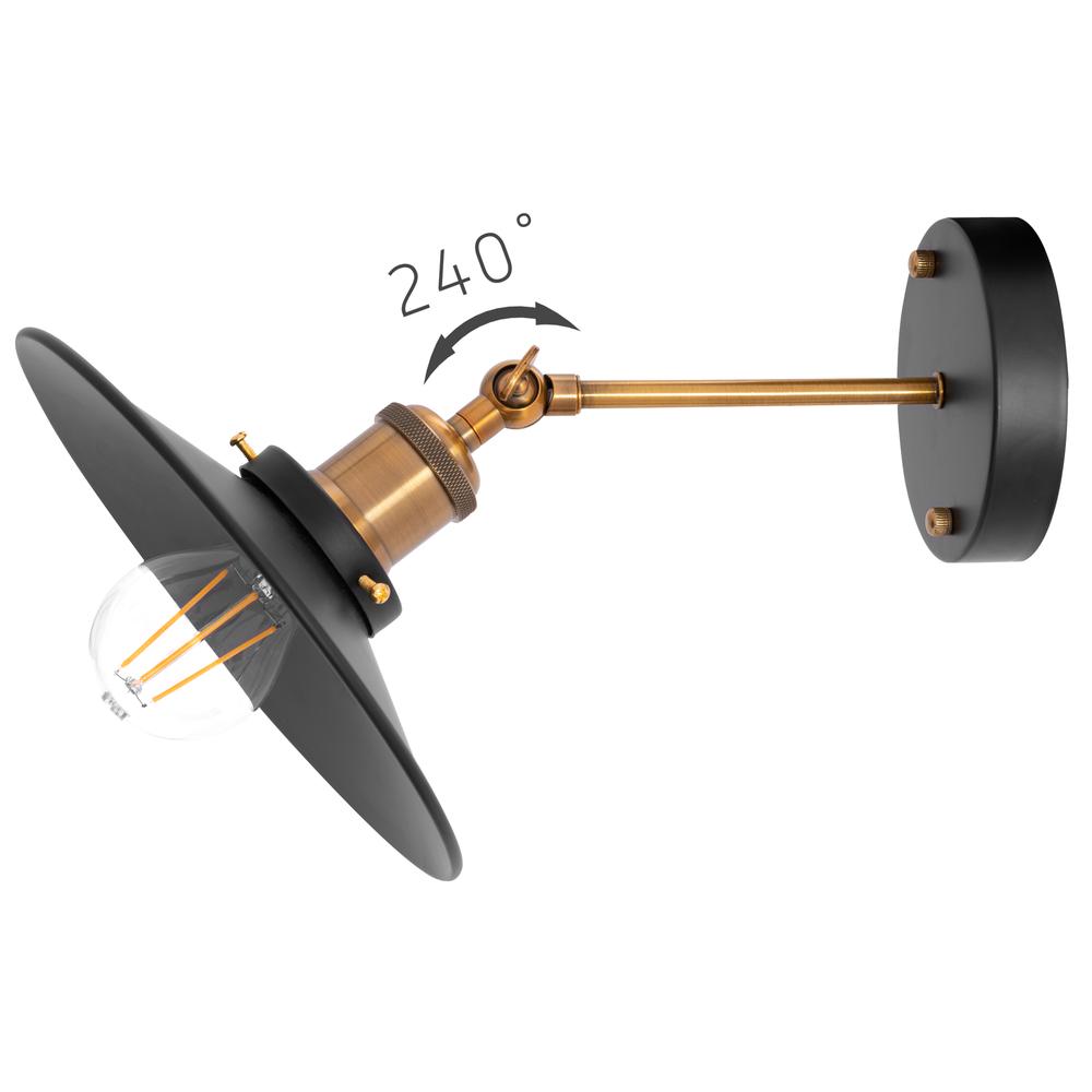 LAMPA PORTO VÄGGLAMPA APP184-1W Svart