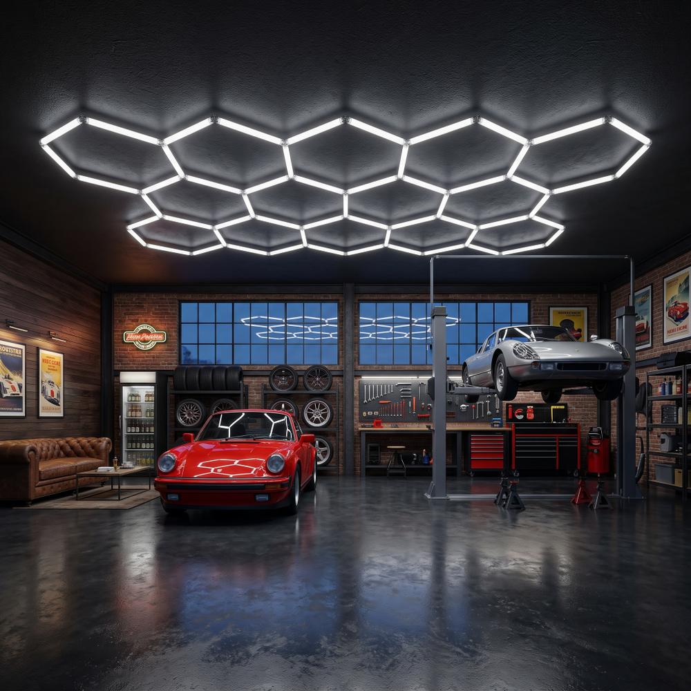 Lampa LED HEXAGON JNH052-H Biała