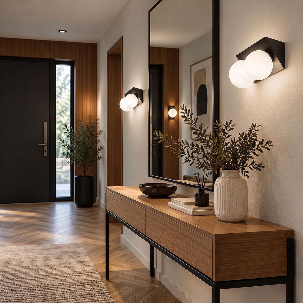 LAMPA ŚCIENNA KINKIET APP1230-2W Czarna