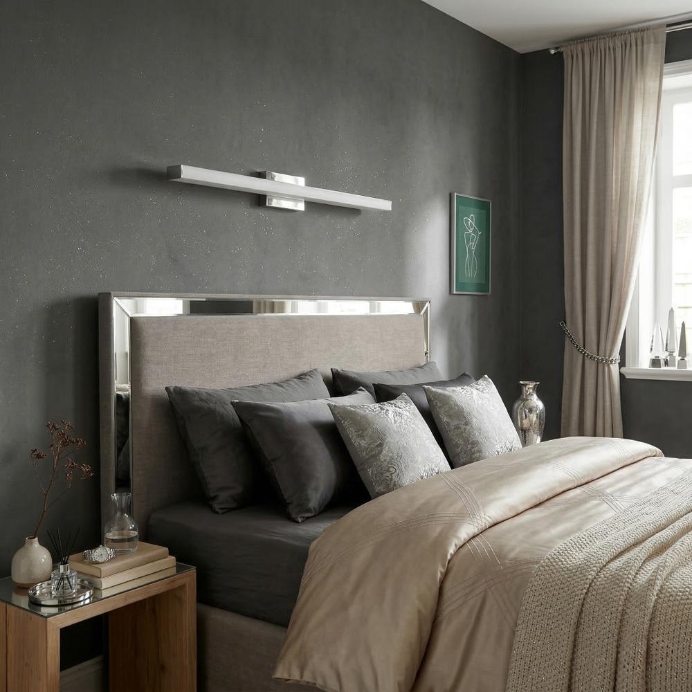 BADRUMSVÄGGLAMPA LED 80CM APP1847-1W CHROM