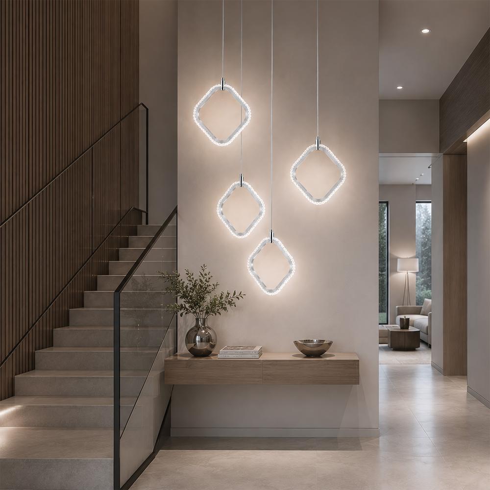 LED-pendellampa LHJ127-W Krom