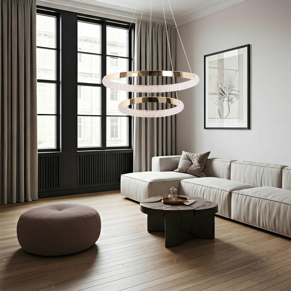 HÄNGLAMPA LED G045-2CP GULD
