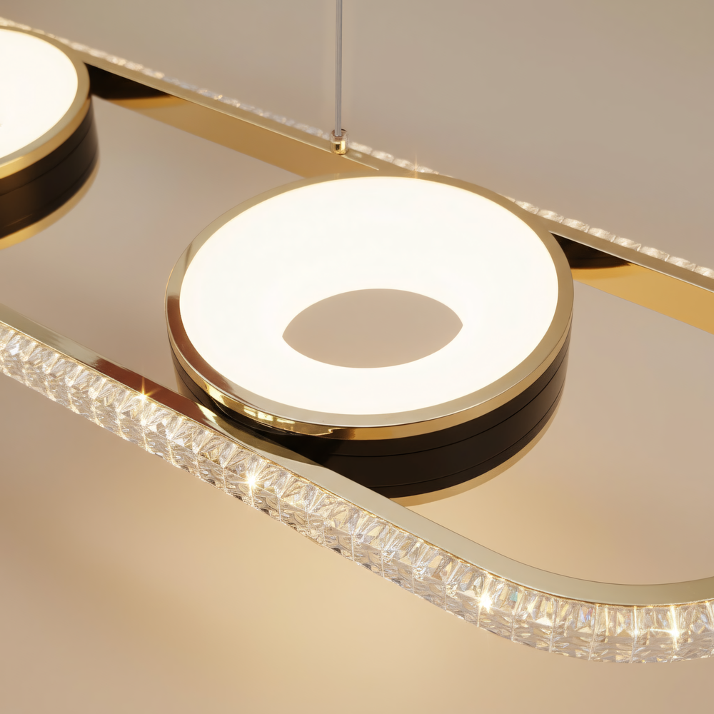 TAKLAMPA HÄNGANDE LED G135-CP Guld