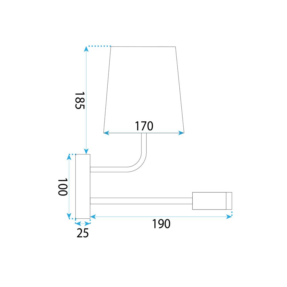 VÄGGLAMPA VÄGGLYKTA APP1610-2W Svart