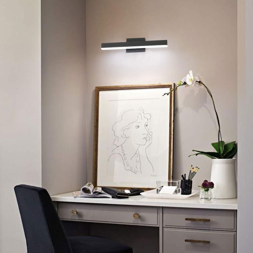 VÄGGLAMPA BADRUM LED ÖVER SPEGEL 12W 50CM APP373-1W SVART