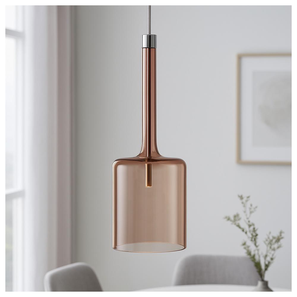 Taklampa Hängande Glas lampskärm APP1699-1CP AMBER B
