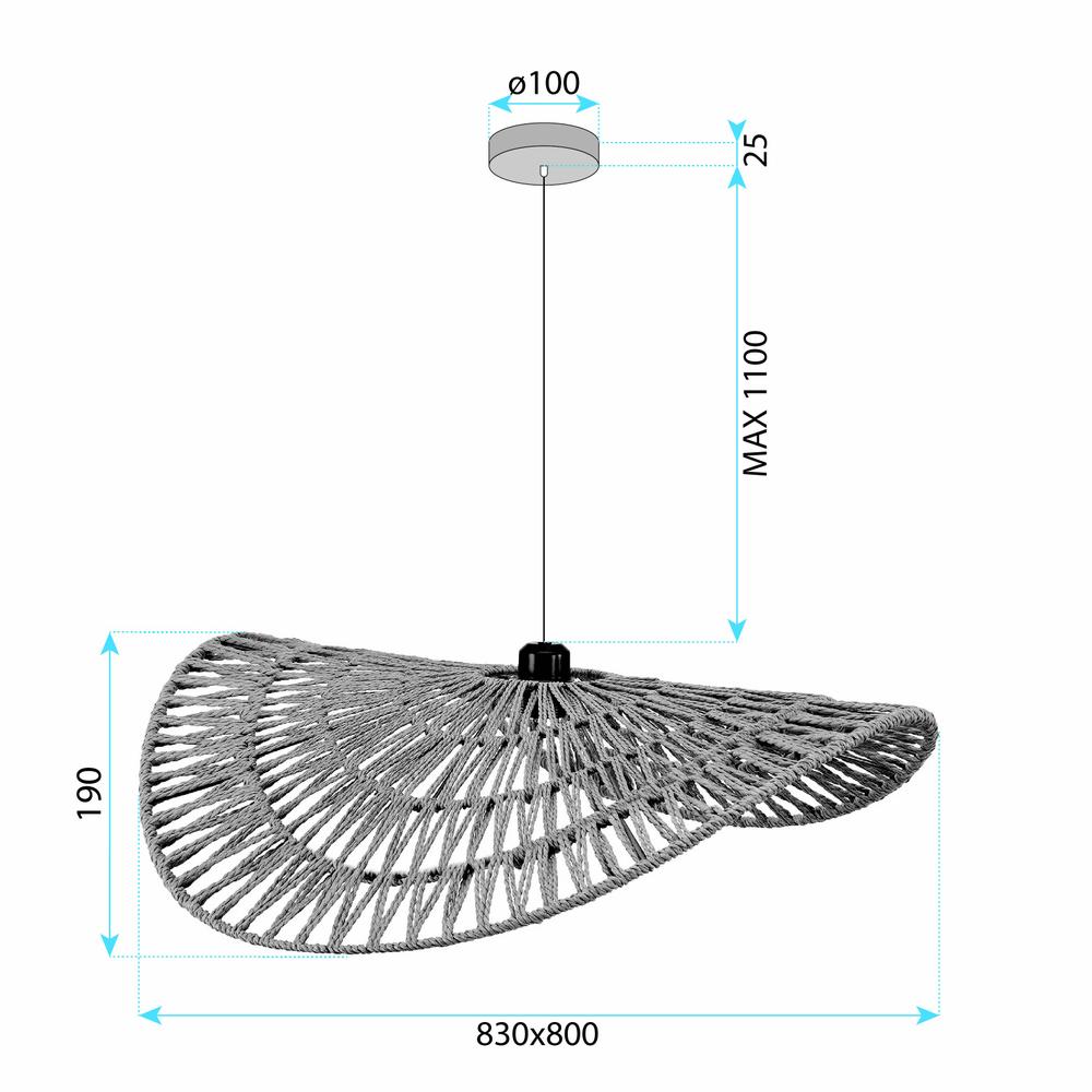 Hängande taklampa boho APP1740-1CP 80CM