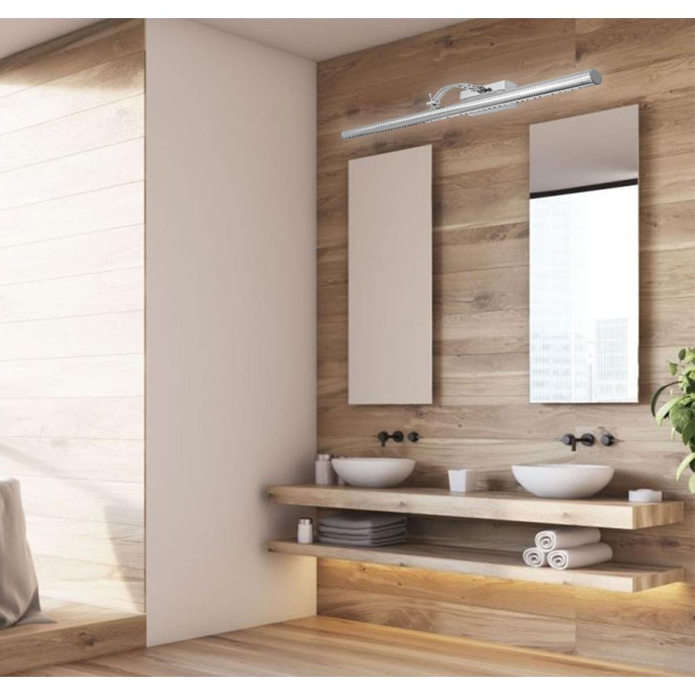 BADRUMSVÄGGLLAMPA LED ÖVER SPEGEL 9W 70CM APP366-1W KROM