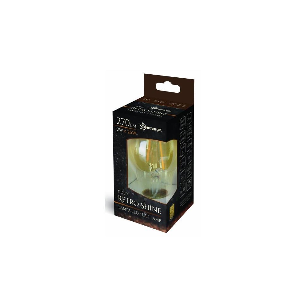 LED žárovka Teplá E-27 230V 2W Edison 14077