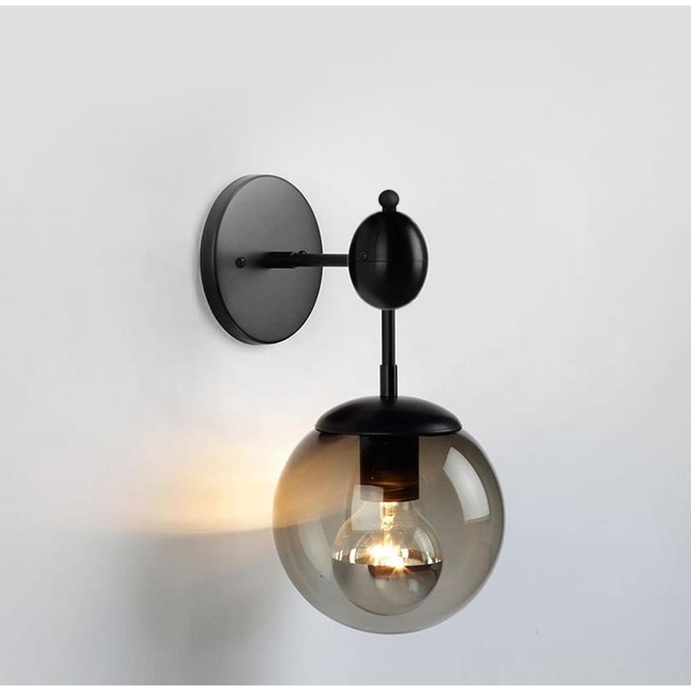 Vägglampa Glas Kinkiet APP750-1W Svart