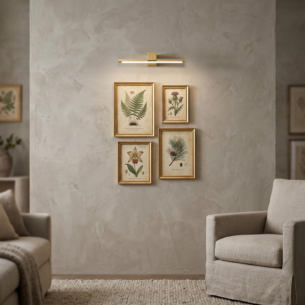 Badrum vägg LED-lampa SWE043-1W 40cm GOLD