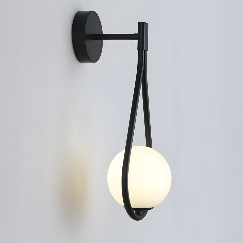 Vägglampa G093-1W Svart Vit