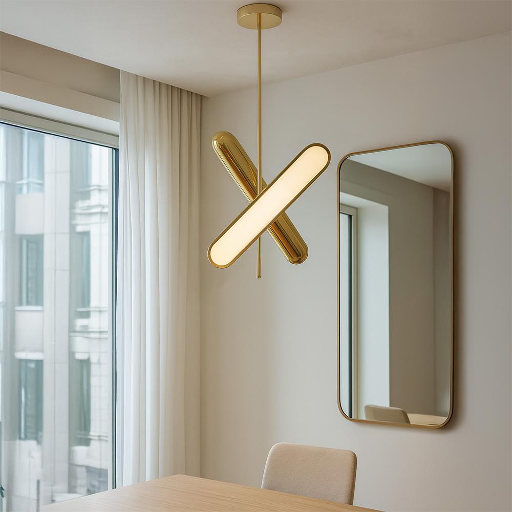 Taklampa LED APP832-CP Hängande Guld