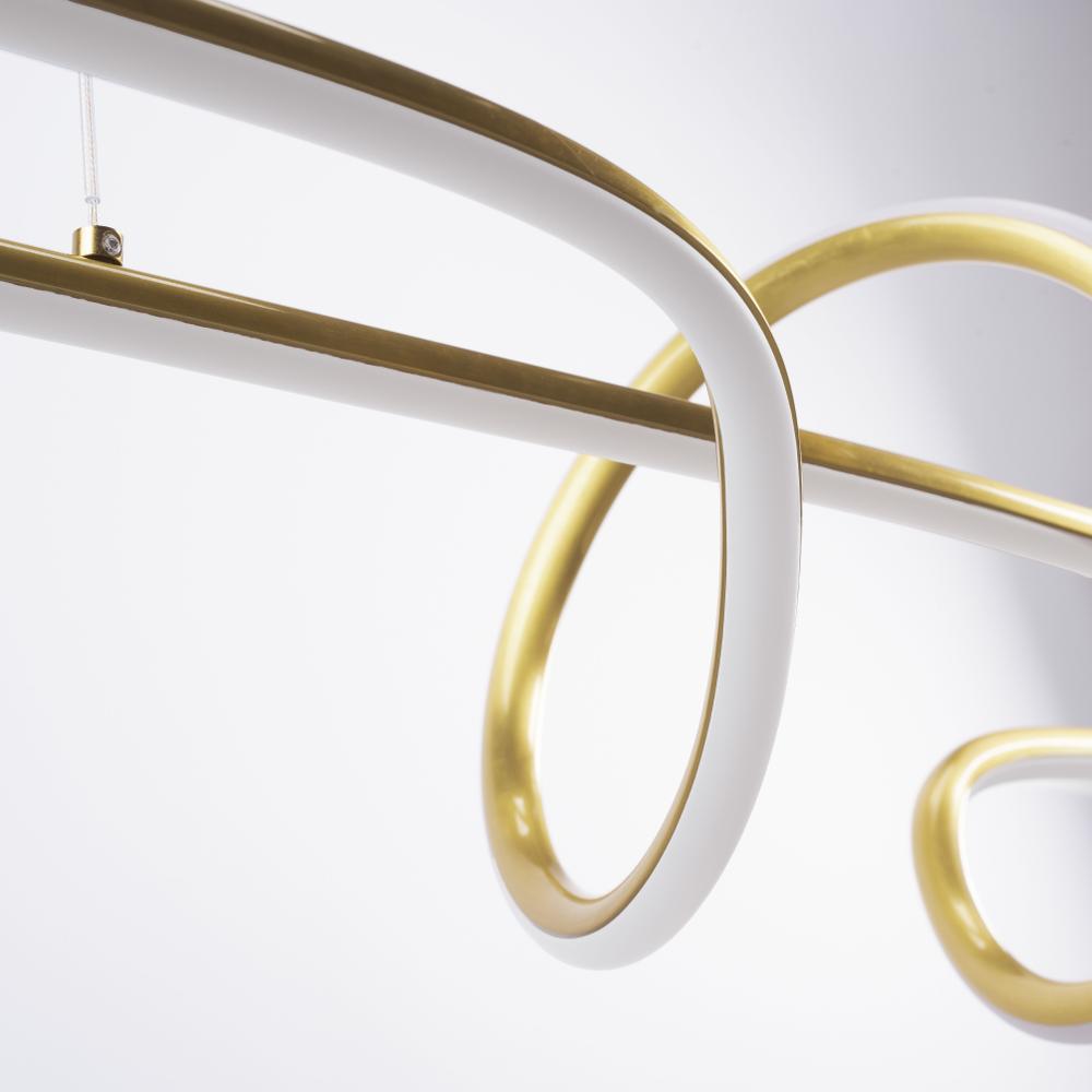 HÄNGANDE LED TAKLAMPA LHJ039-CP BORSTAD GULD