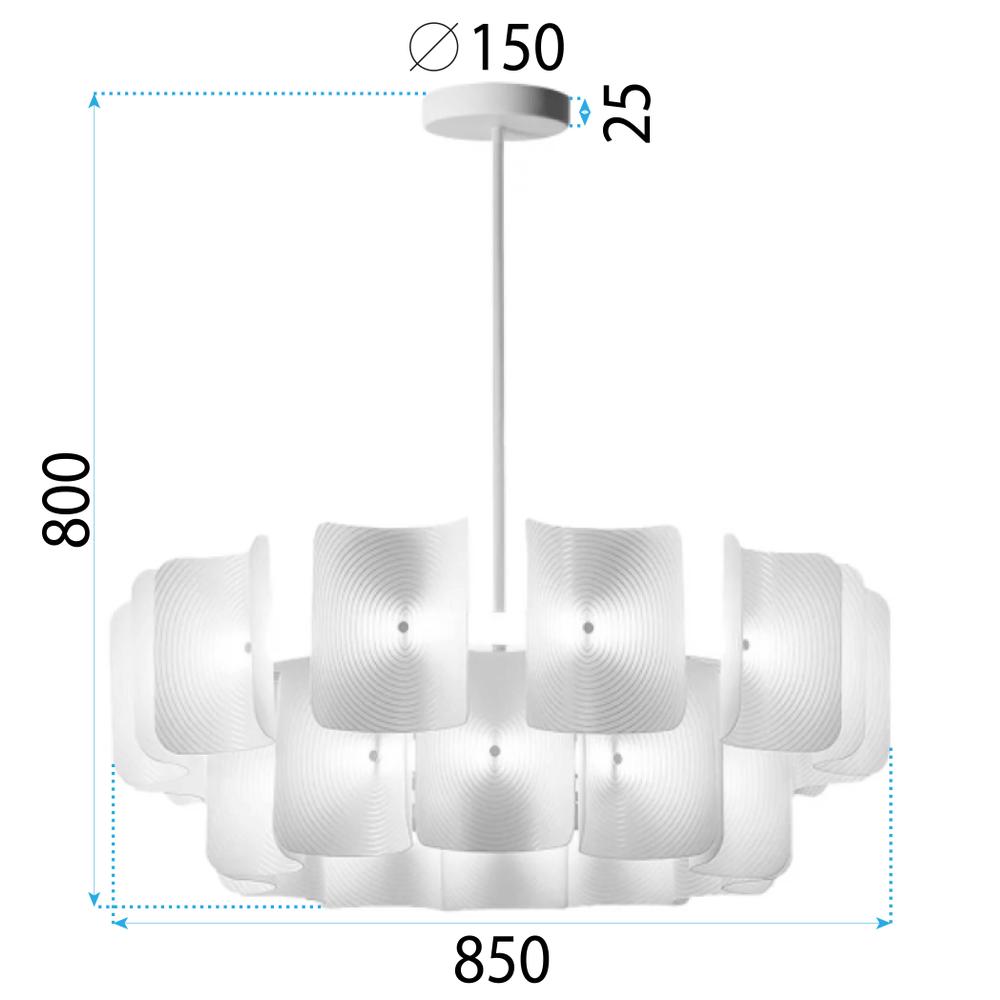 TAKLAMPA HÄNGANDE LED APP1671-1CP VIT