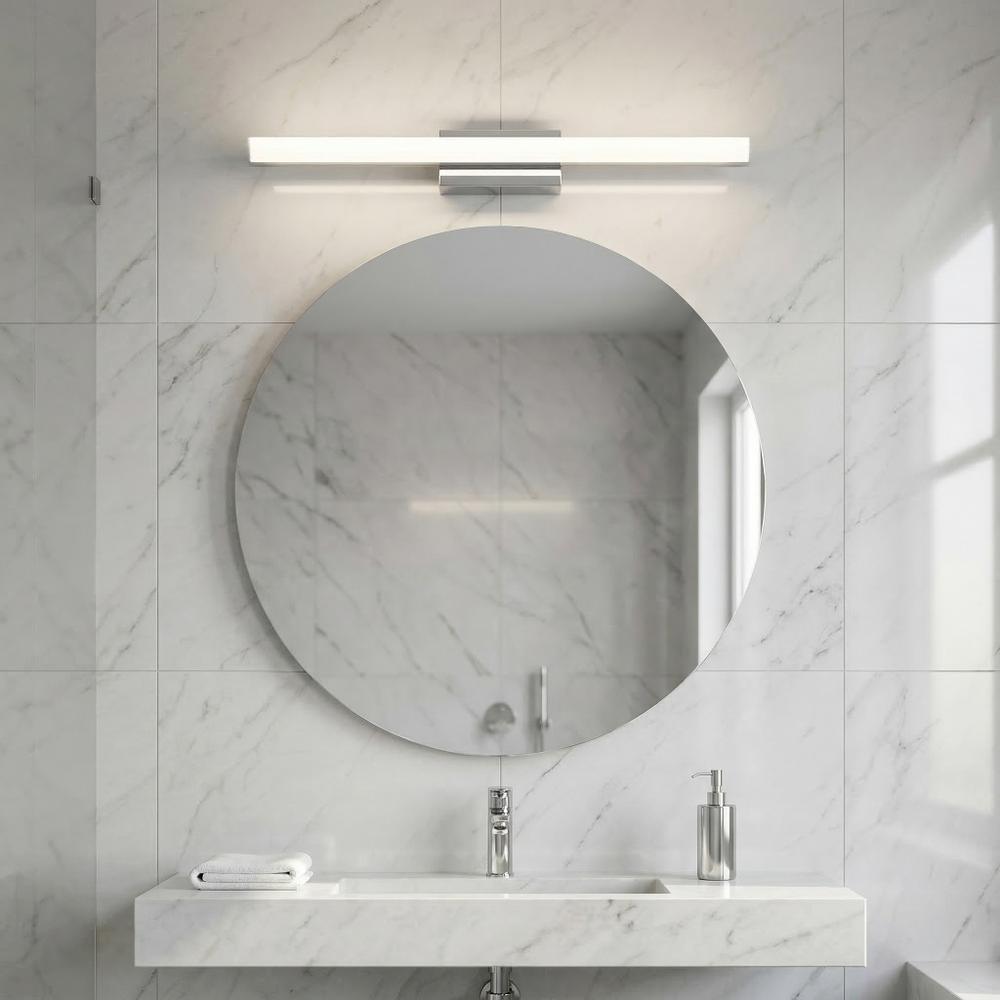 BADRUMSVÄGGLAMPA LED 60CM APP1846-1W CHROM