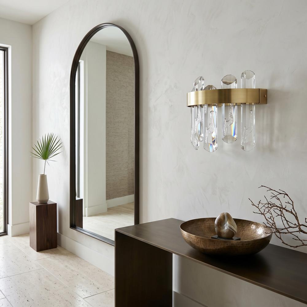 LED-vägglampa SWE075-W Brushed Gold