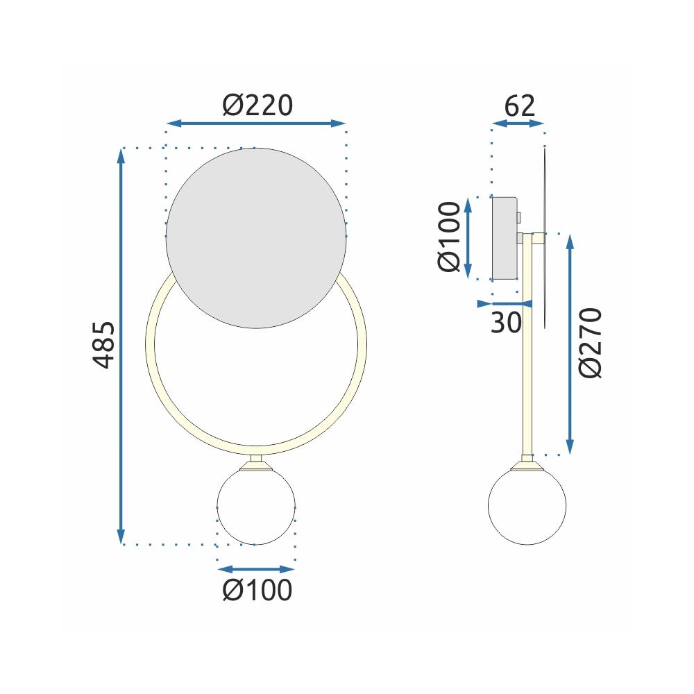 VÄGGLAMPA VÄGGLAMPA APP923-1W