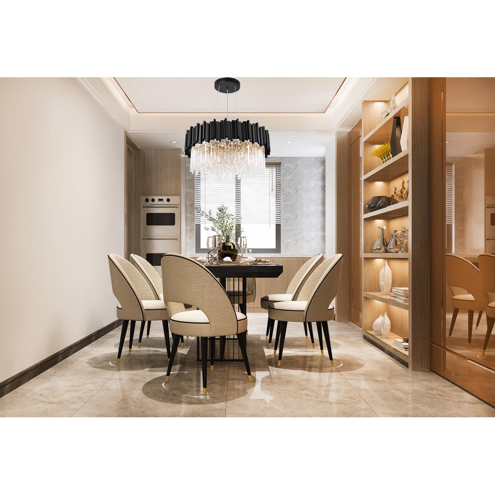 Krys­tall­takplafond APP1481-1C svart matt