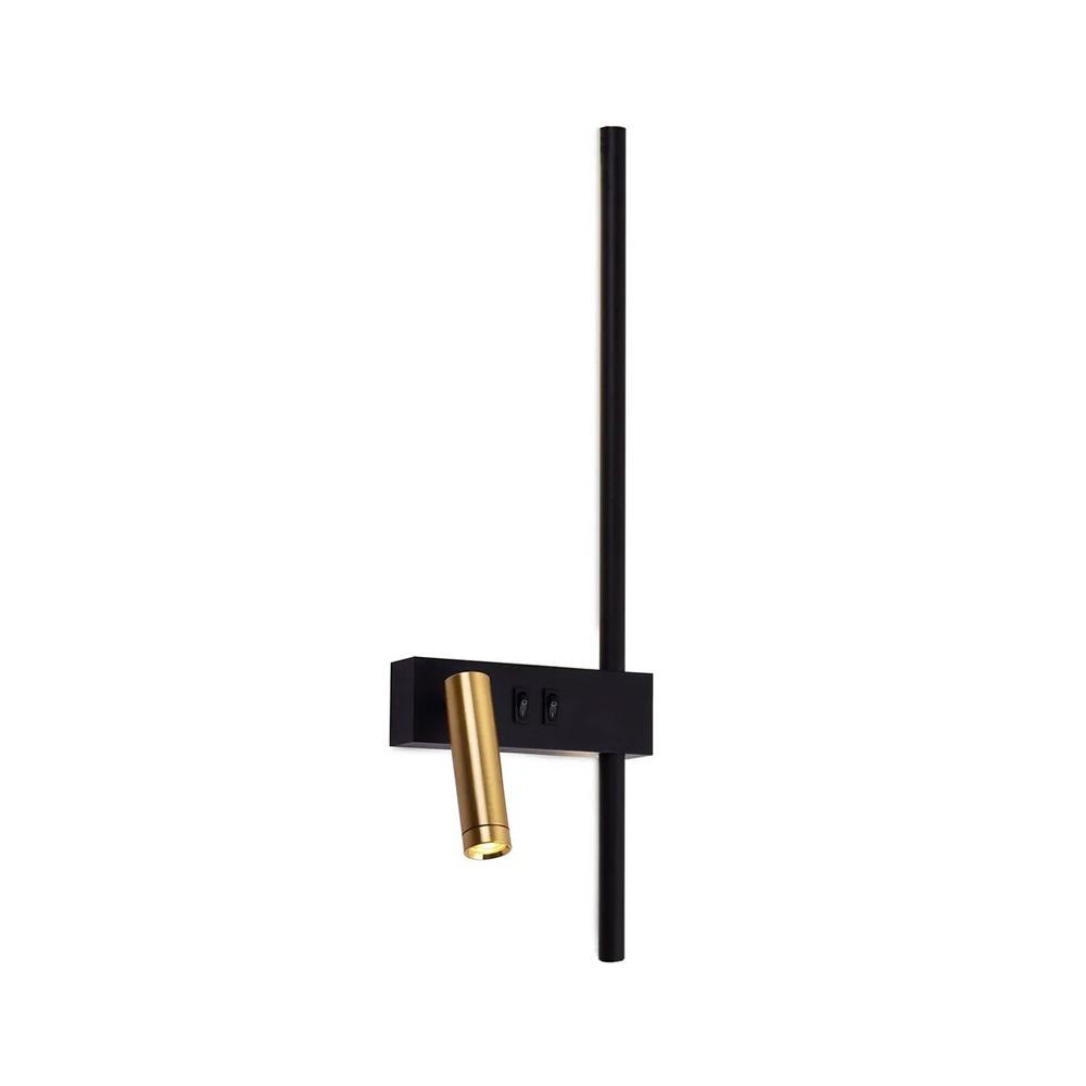 VÄGGLAMPA VÄGGLYKTA APP1439-2-W VÄNSTER BLACK GOLD