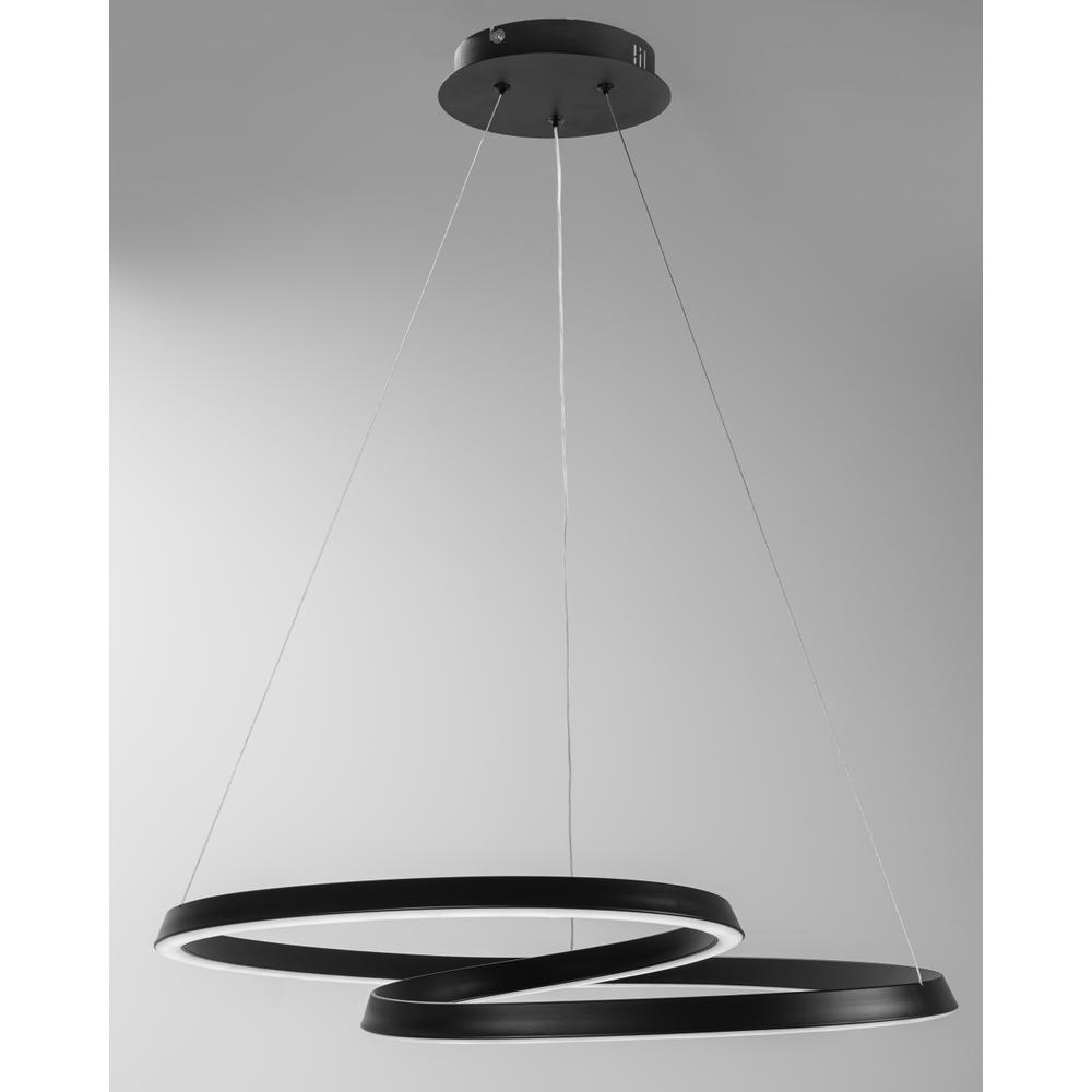 Taklampa Hängande Loop LED + Fjärrkontroll APP796-cp Svart