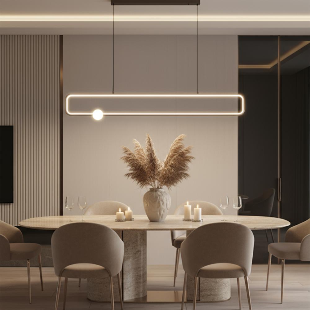 HÄNGENDE LED TAKLAMPA G123-CP SVART