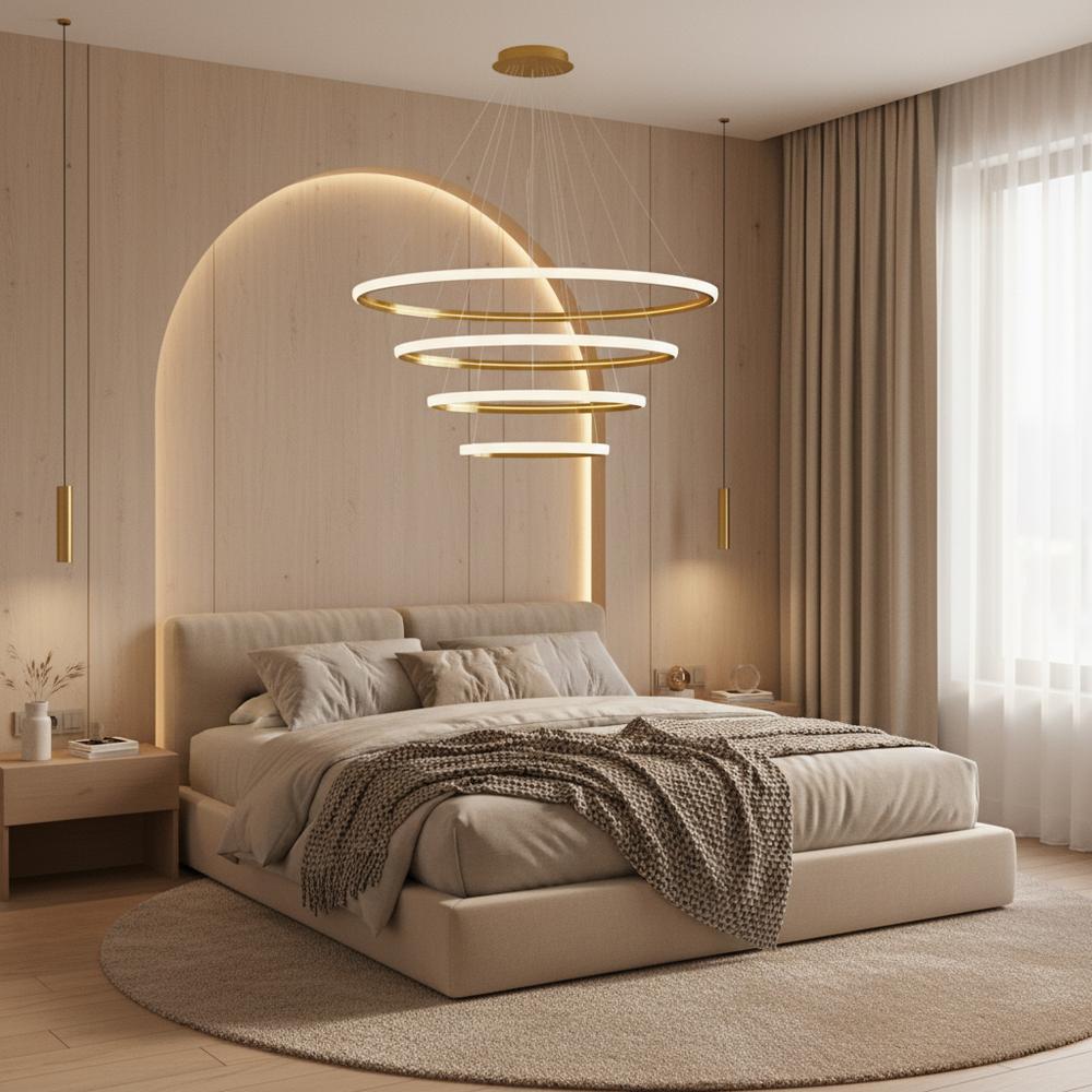 LED-hänglampa LHJ009-CP4 GULD