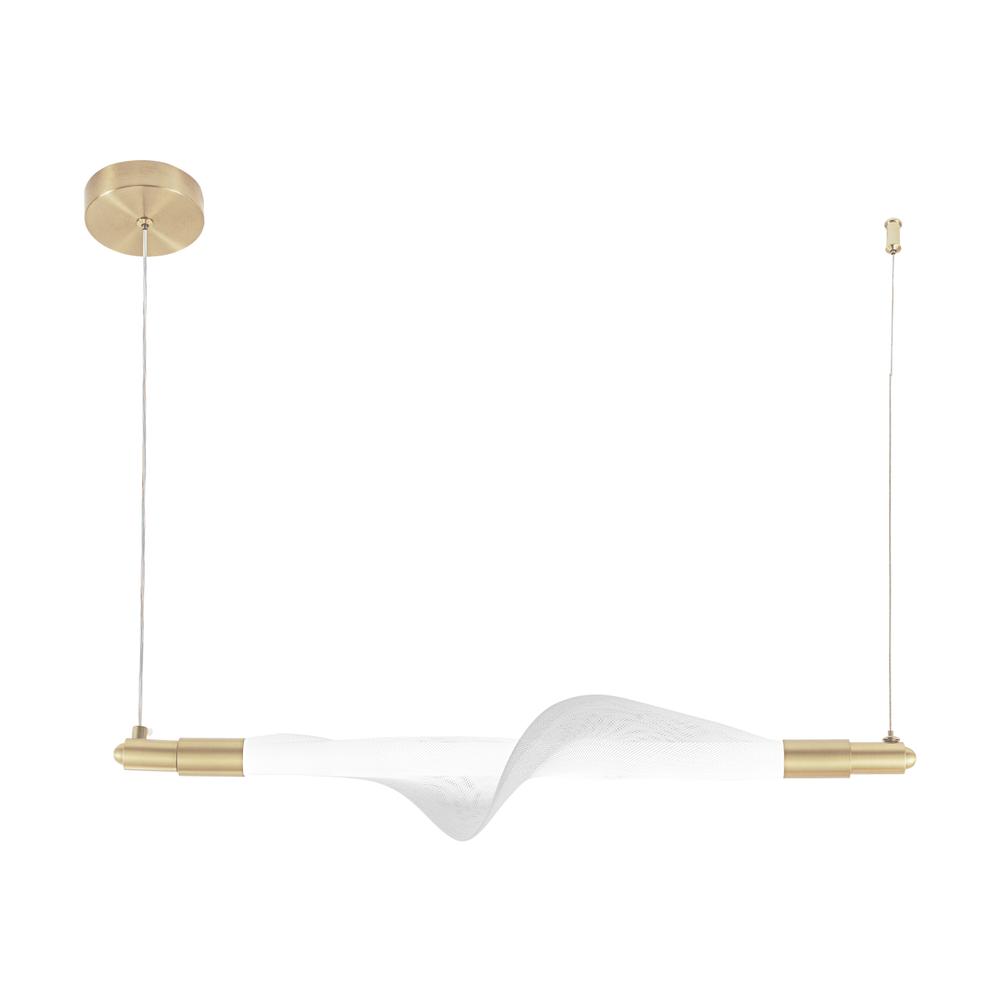 HÄNGLAMPA LED G011-CP VIT/GULD