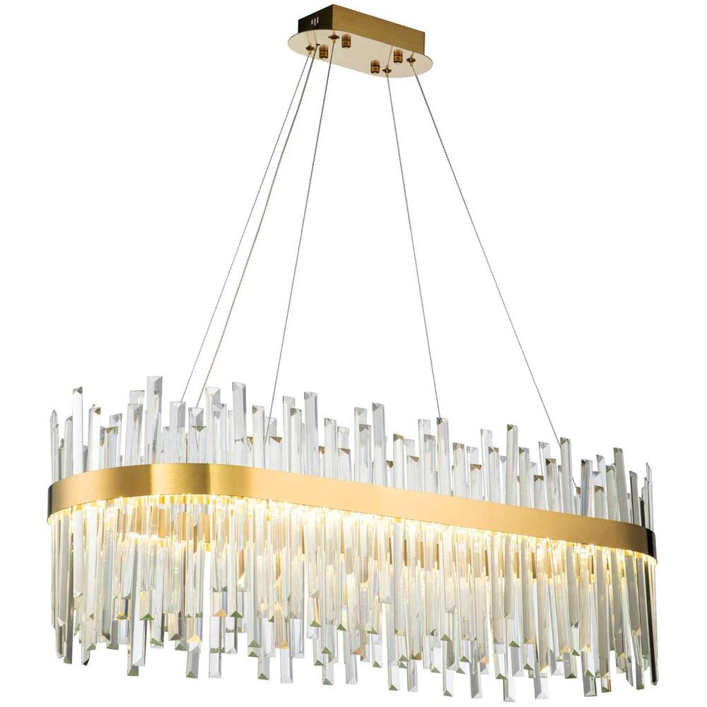 Kristalltaklampa APP1513-CP80 Guld