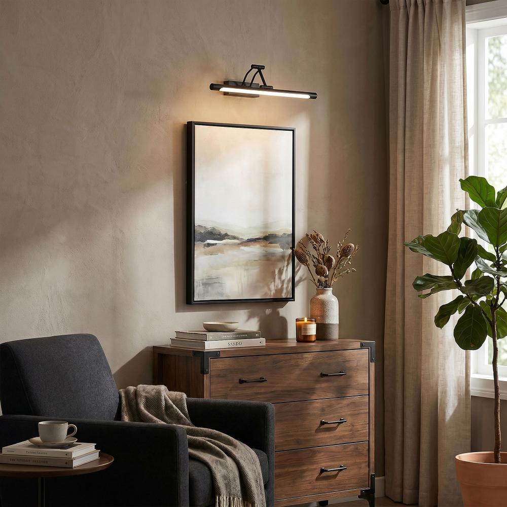 Badrum vägg LED-lampa SWE025-1W 42cm Black