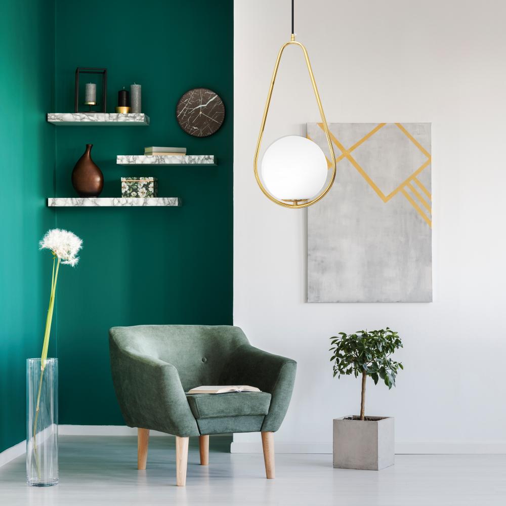 Glaslampa i tak Pendlande Taklampa APP472-1CP Vit
