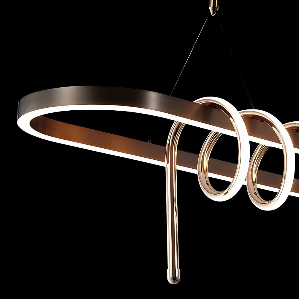 Hängande LED-lampa LHJ040-CP 120 cm SVART