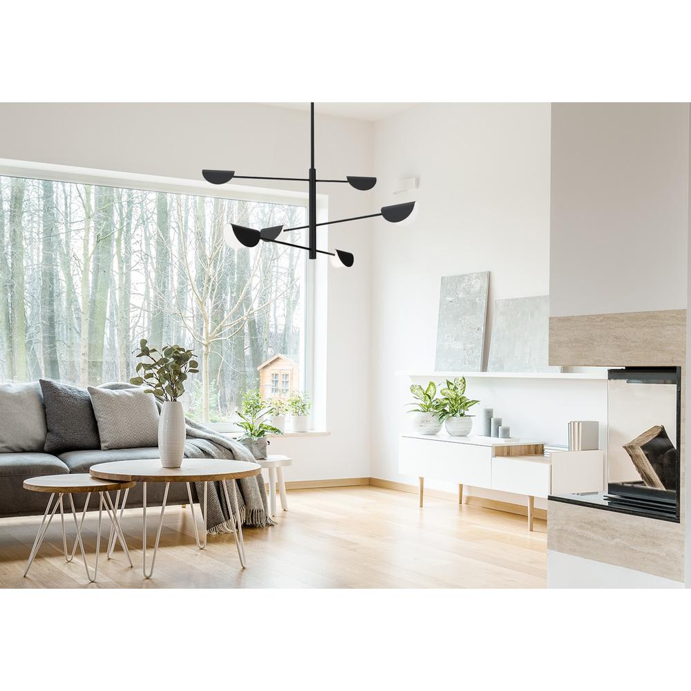 HÄNGENDE TAKLAMPA APP1261-6CP BLACK