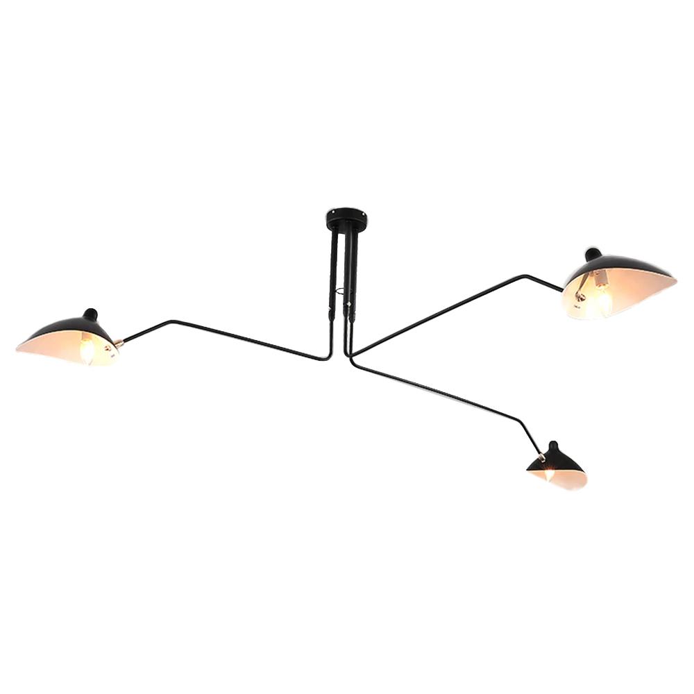 Taklampa med 3 armar APP569-3C Svart