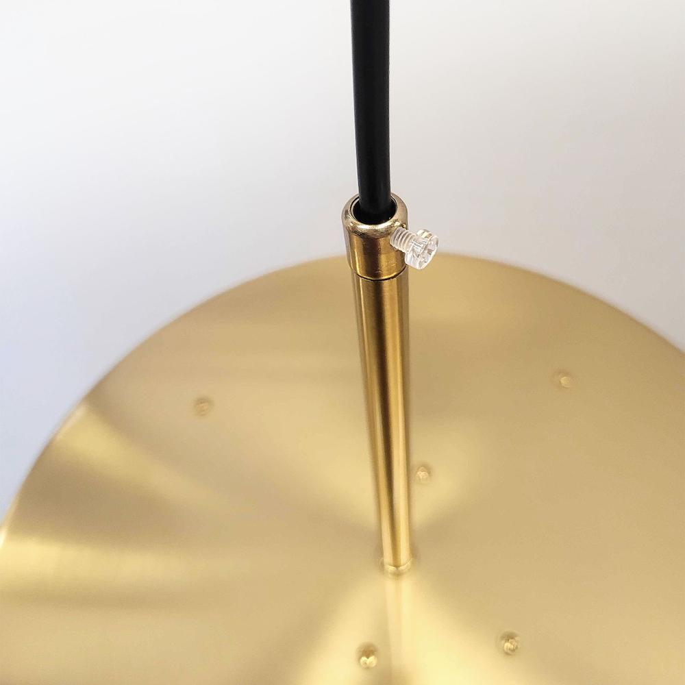 TAKLAMPA HÄNGANDE LED APP1687-1CP 30CM BORSTAD GULD