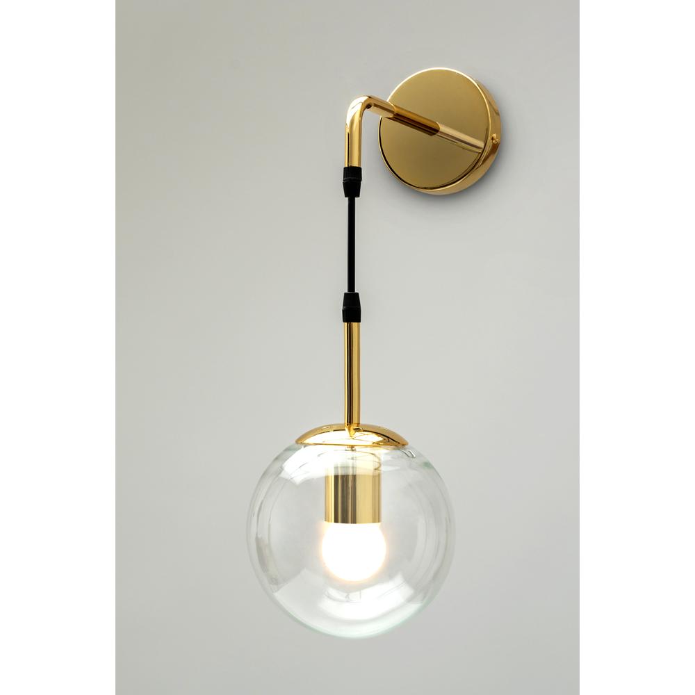 Vägglampa Väggarmatur Glas APP685-1W Guld