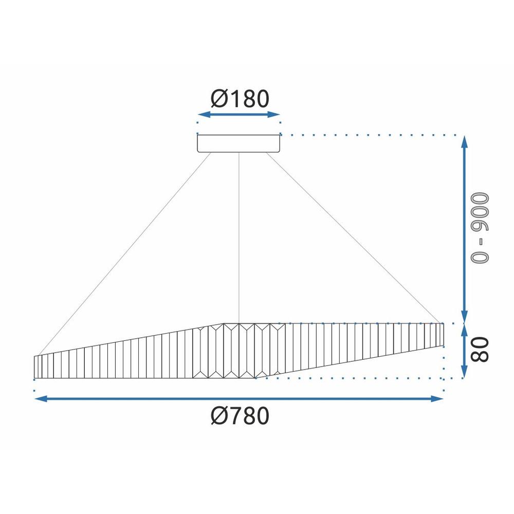 KRISTALL TAKLAMPA LED APP1202-CP