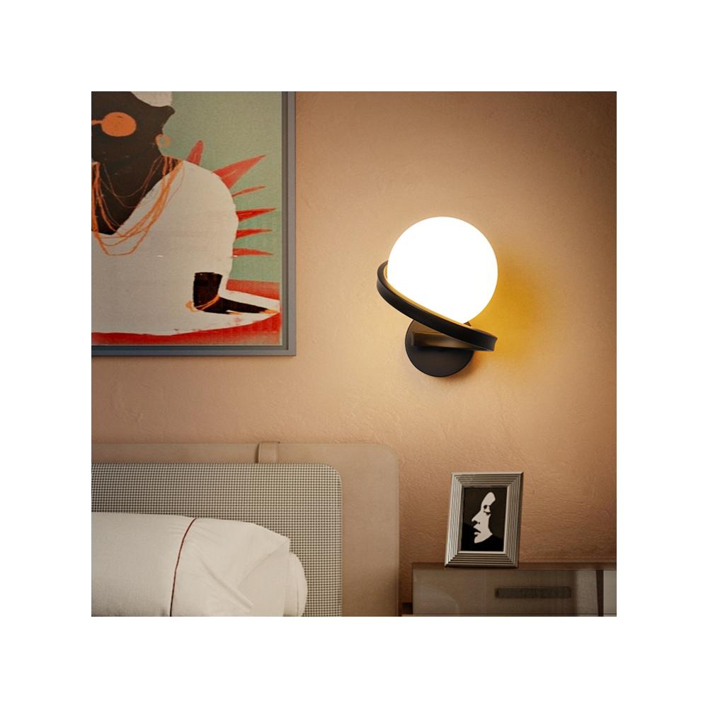 VÄGGLAMPA VÄGGLJUS APP1209-1W Svart
