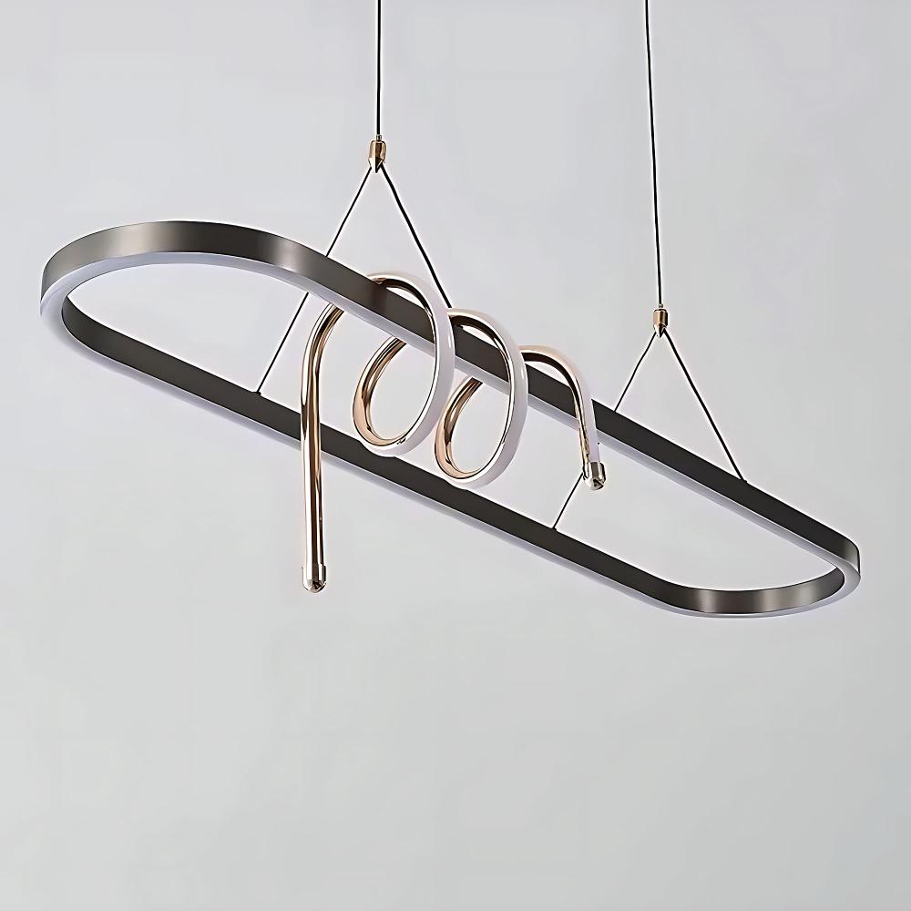 Hängande LED-lampa LHJ040-CP 120 cm SVART